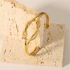 Bracelet nœud plaqué or